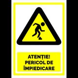 Indicator atentie pericol de impiedicare